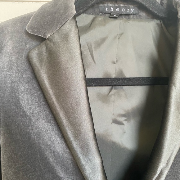 New Theory Velvet Tuxedo Blazer Size 4 - Picture 10 of 10
